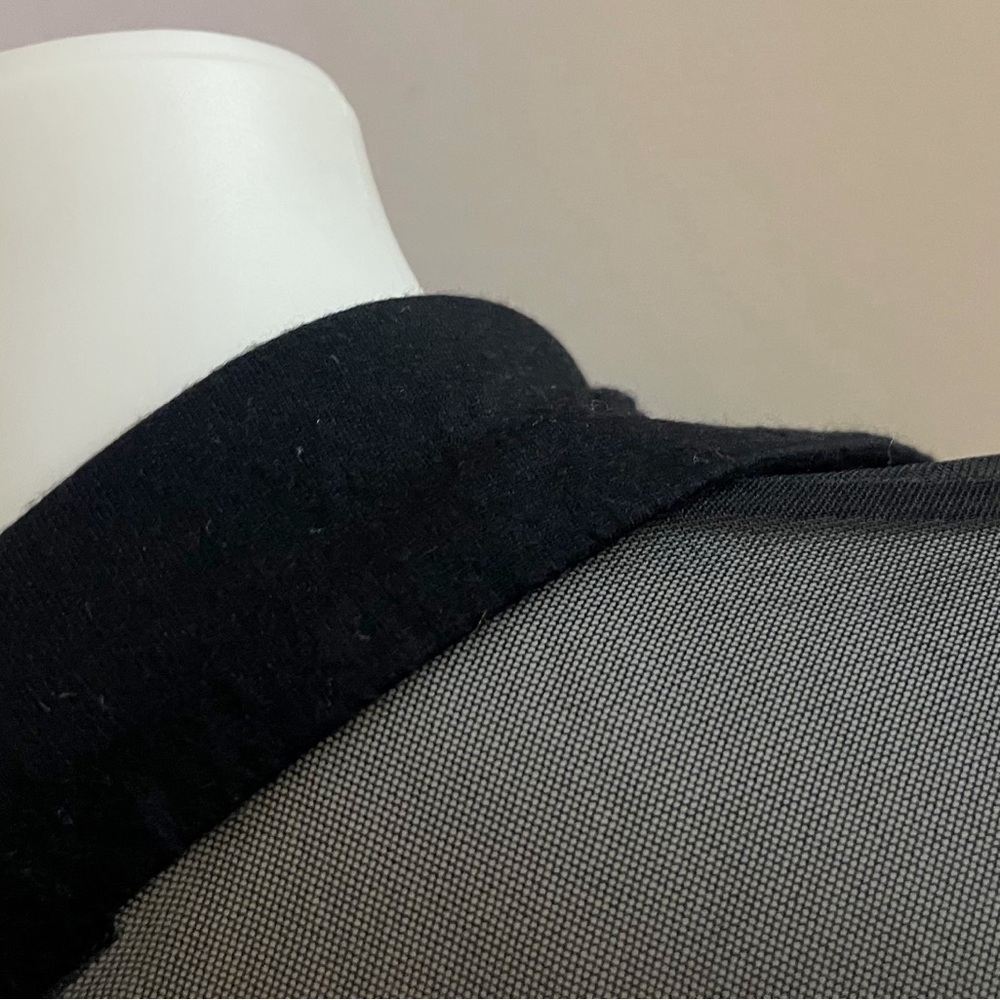 Sheer Black Button-Down Shirt - Picture 5 of 6